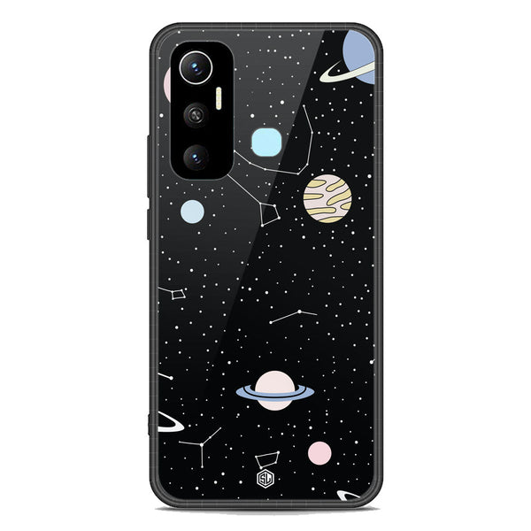 Space Series Soft Phone Case - Premium Glass Case - Design 1 - Infinix Hot 11