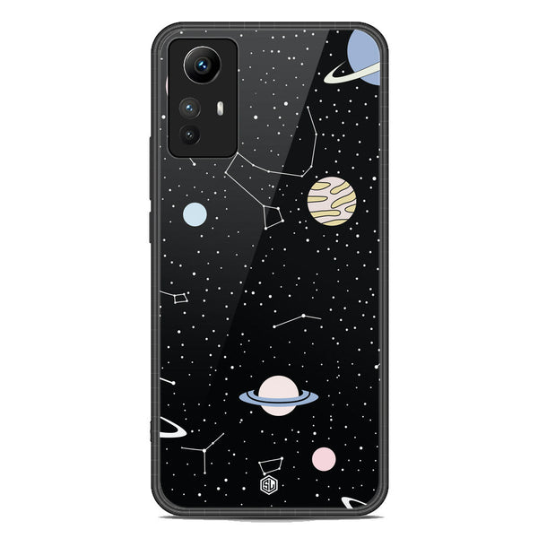 Space Series Soft Phone Case - Premium Glass Case - Design 1 - Xiaomi Redmi Note 12S