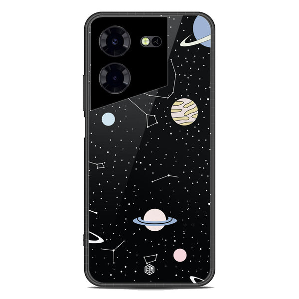 Space Series Soft Phone Case - Premium Glass Case - Design 1 - Tecno Pova 5 Pro