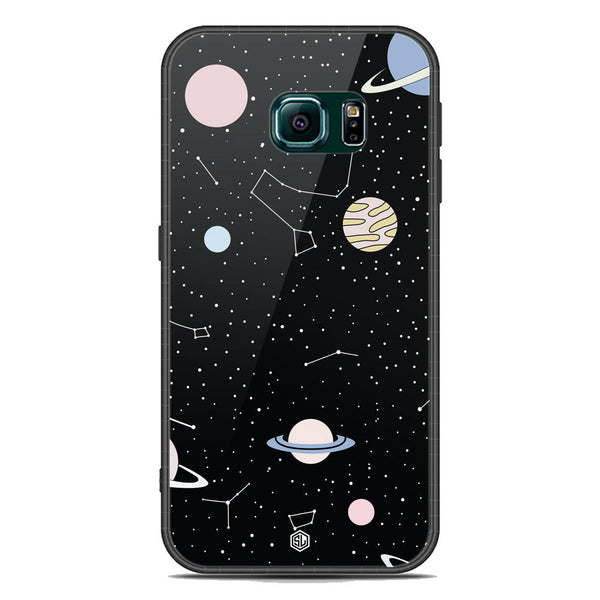 Space Series Soft Phone Case - Acrylic Case - Design 1 - - Samsung Galaxy S6 Edge Plus