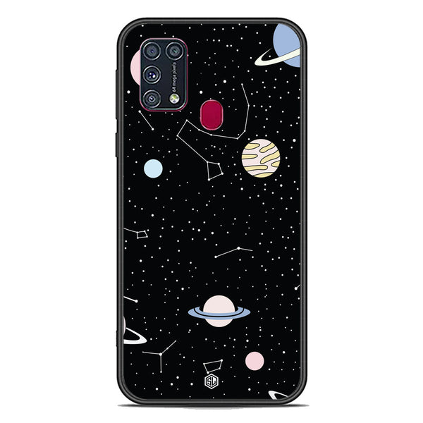 Space Series Soft Phone Case - Premium Glass Case - Design 1 - Samsung Galaxy M31