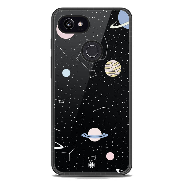 Space Series Soft Phone Case - Metal Case - Design 1 - Google Pixel 2 XL