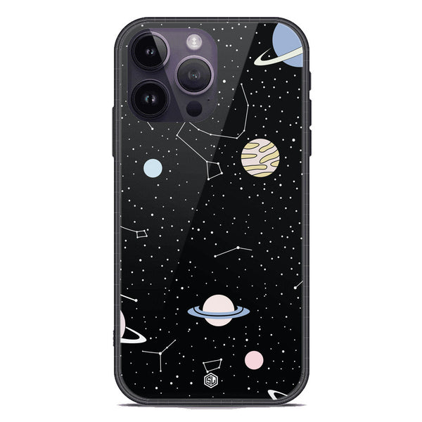 Space Series Soft Phone Case - Premium Glass Case - Design 1 - iPhone 14 Pro