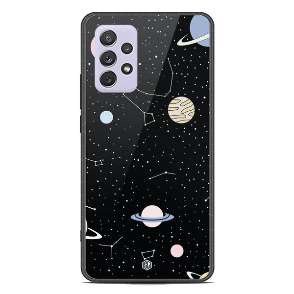 Space Series Soft Phone Case - Premium Glass Case - Design 1 - Samsung Galaxy A72