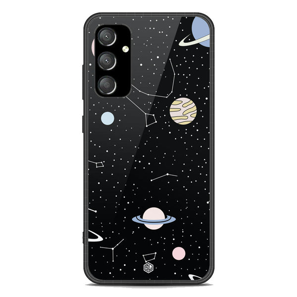 Space Series Soft Phone Case - Premium Glass Case - Design 1 - Samsung Galaxy A54 5G