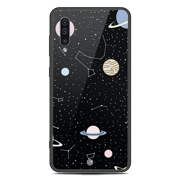 Space Series Soft Phone Case - Premium Glass Case - Design 1 - Samsung Galaxy A50