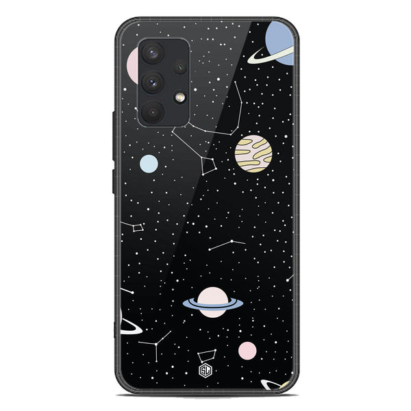 Space Series Soft Phone Case - Premium Glass Case - Design 1 - Samsung Galaxy A32