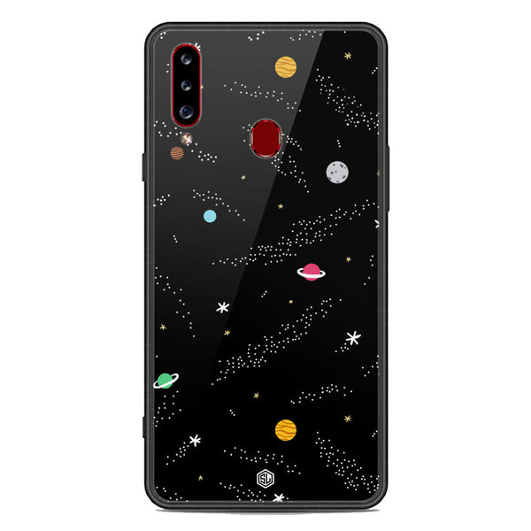 Space Series Soft Phone Case - Premium Glass Case - Design 2 - Samsung Galaxy A20s