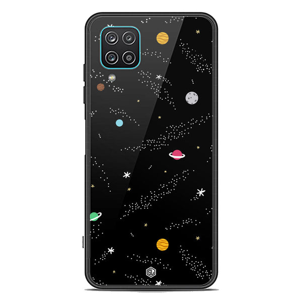 Space Series Soft Phone Case - Premium Glass Case - Design 2 - Samsung Galaxy A12 Nacho