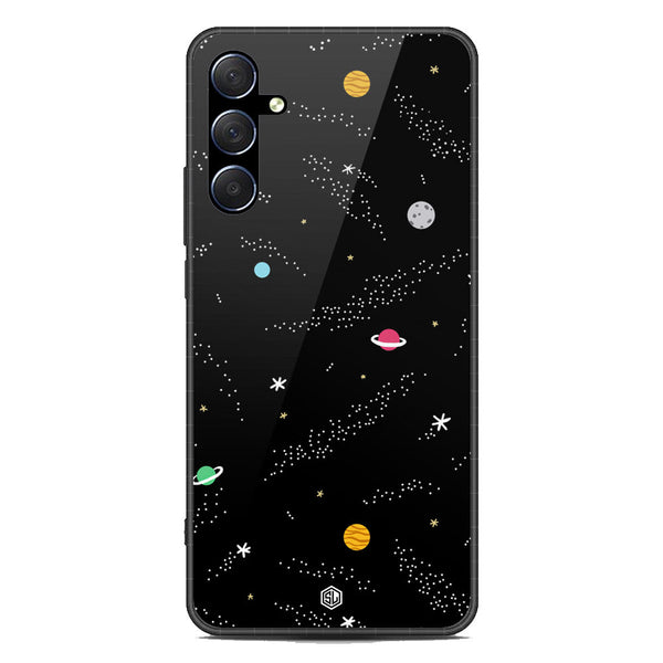Space Series Soft Phone Case - Premium Glass Case - Design 2 - Samsung Galaxy M54