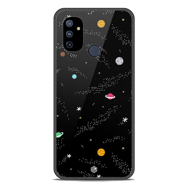 Space Series Soft Phone Case - Premium Glass Case - Design 2 - OnePlus Nord N100