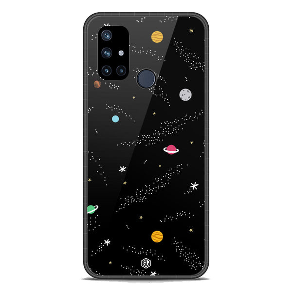 Space Series Soft Phone Case - Premium Glass Case - Design 2 - OnePlus Nord N10 5G