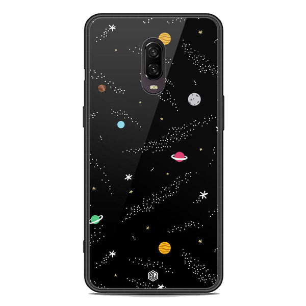 Space Series Soft Phone Case - Premium Glass Case - Design 2 - OnePlus 6T
