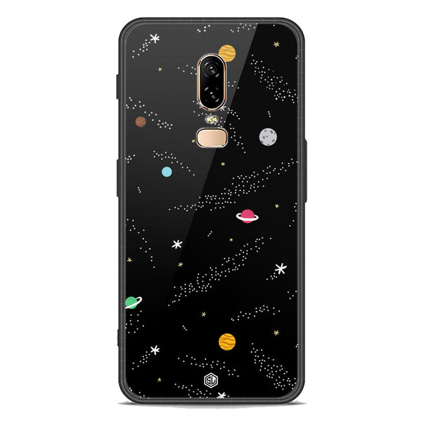 Space Series Soft Phone Case - Premium Glass Case - Design 2 - OnePlus 6