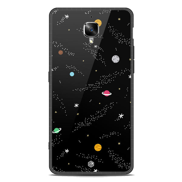 Space Series Soft Phone Case - Premium Glass Case - Design 2 - OnePlus 3T