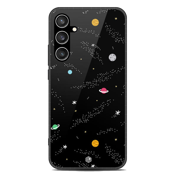 Space Series Soft Phone Case - Premium Glass Case - Design 2 - Samsung Galaxy S23 FE