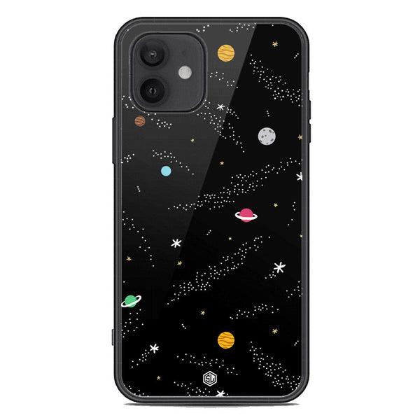 Space Series Soft Phone Case - Premium Glass Case - Design 2 - iPhone 12