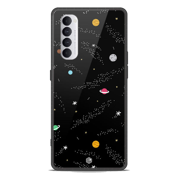 Space Series Soft Phone Case - Premium Glass Case - Design 2 - Oppo Reno 4 Pro 5G