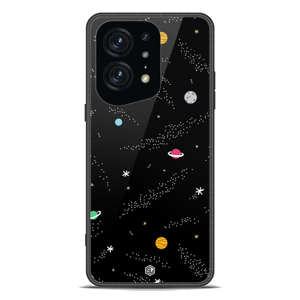 Space Series Soft Phone Case - Premium Glass Case - Design 2 - Oppo Find X5 Pro