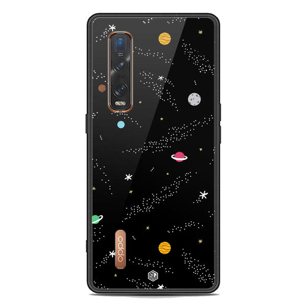 Space Series Soft Phone Case - Premium Glass Case - Design 2 - Oppo Find X2 Pro