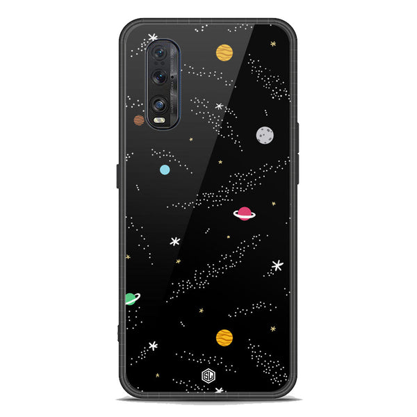 Space Series Soft Phone Case - Premium Glass Case - Design 2 - Oppo Find X2