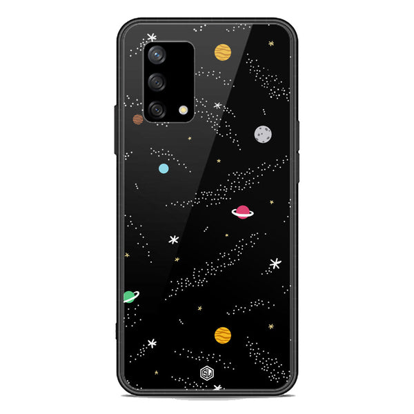 Space Series Soft Phone Case - Premium Glass Case - Design 2 - Oppo F19s