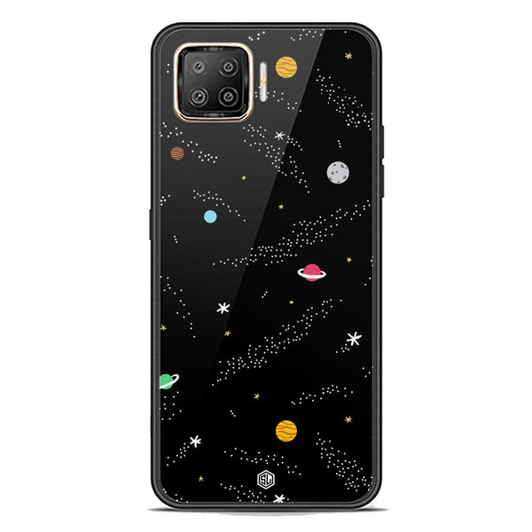 Space Series Soft Phone Case - Premium Glass Case - Design 2 - Oppo F17