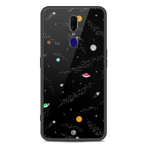 Space Series Soft Phone Case - Premium Glass Case - Design 2 - Oppo F11