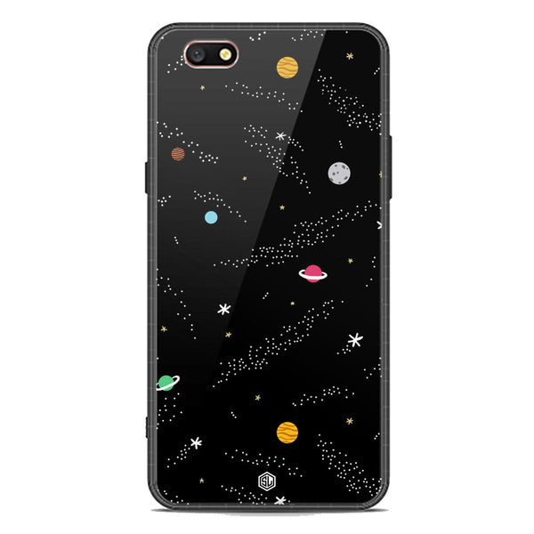 Space Series Soft Phone Case - Premium Glass Case - Design 2 - Oppo F3