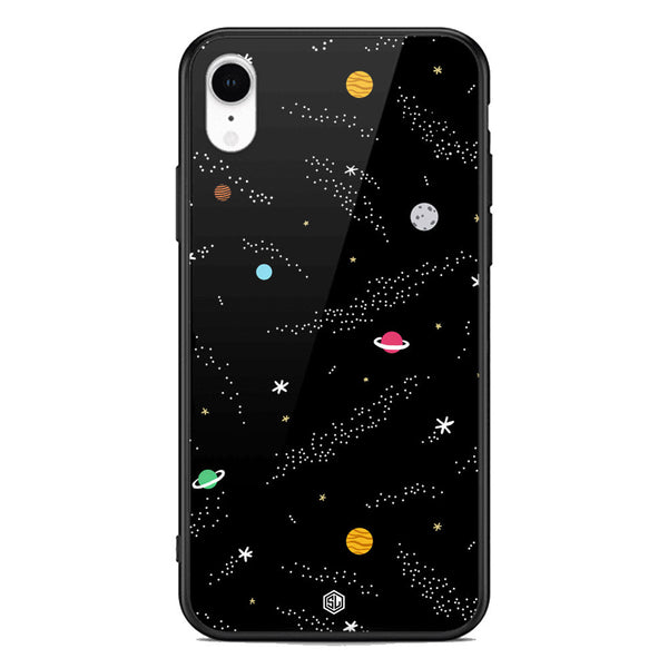 Space Series Soft Phone Case - Premium Glass Case - Design 2 - iPhone XR