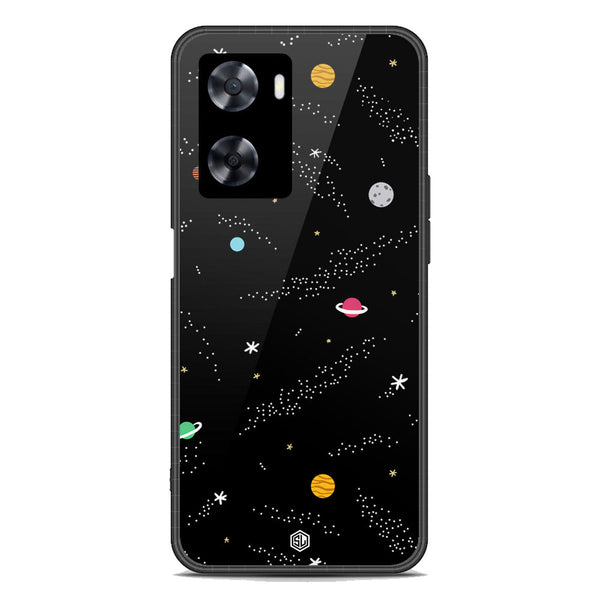 Space Series Soft Phone Case - Premium Glass Case - Design 2 - Oppo A77s