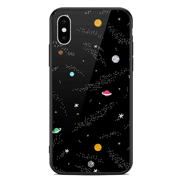Space Series Soft Phone Case - Premium Glass Case - Design 2 - iPhone XS Max