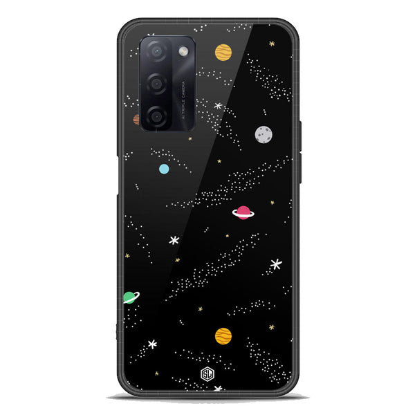 Space Series Soft Phone Case - Premium Glass Case - Design 2 - Oppo A55 5G