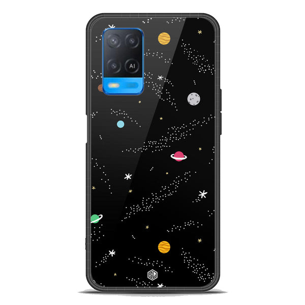 Space Series Soft Phone Case - Premium Glass Case - Design 2 - Oppo A54 4G