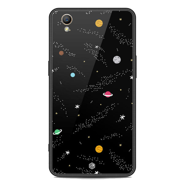 Space Series Soft Phone Case - Premium Glass Case - Design 2 - Oppo A37