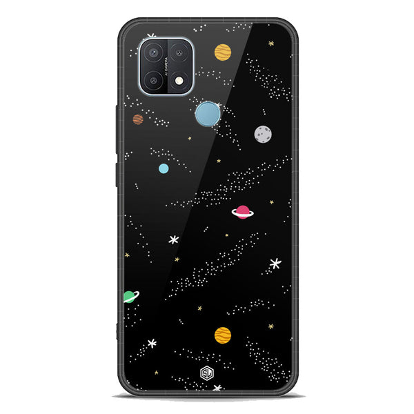 Space Series Soft Phone Case - Premium Glass Case - Design 2 - Oppo A35