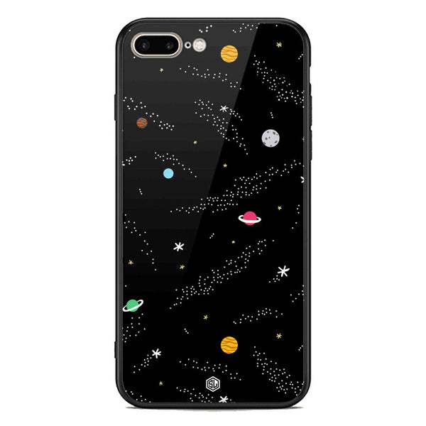 Space Series Soft Phone Case - Premium Glass Case - Design 2 - iPhone 8 Plus / 7 Plus