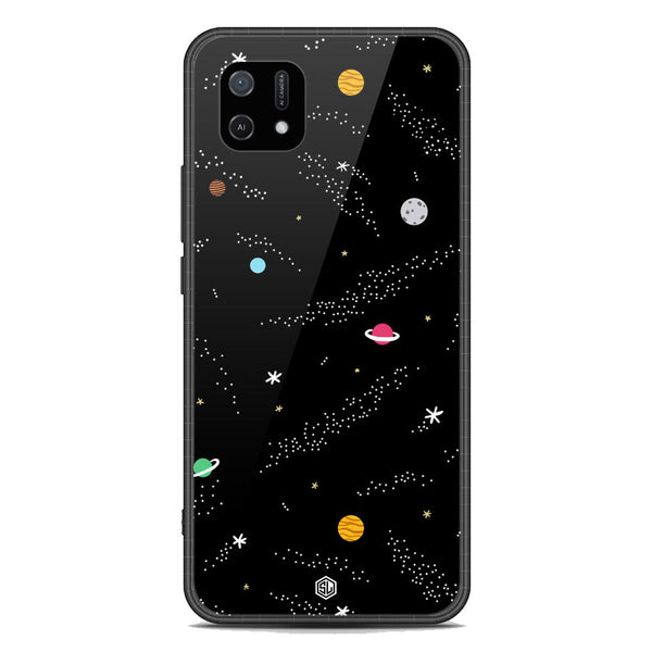Space Series Soft Phone Case - Premium Glass Case - Design 2 - Oppo A16e
