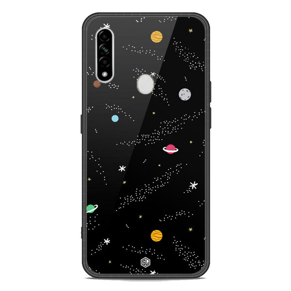 Space Series Soft Phone Case - Premium Glass Case - Design 2 - Oppo A8