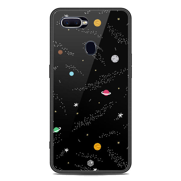 Space Series Soft Phone Case - Premium Glass Case - Design 2 - Oppo A7x