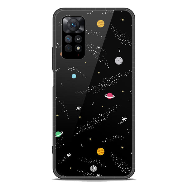 Space Series Soft Phone Case - Premium Glass Case - Design 2 - Xiaomi Redmi Note 11E Pro