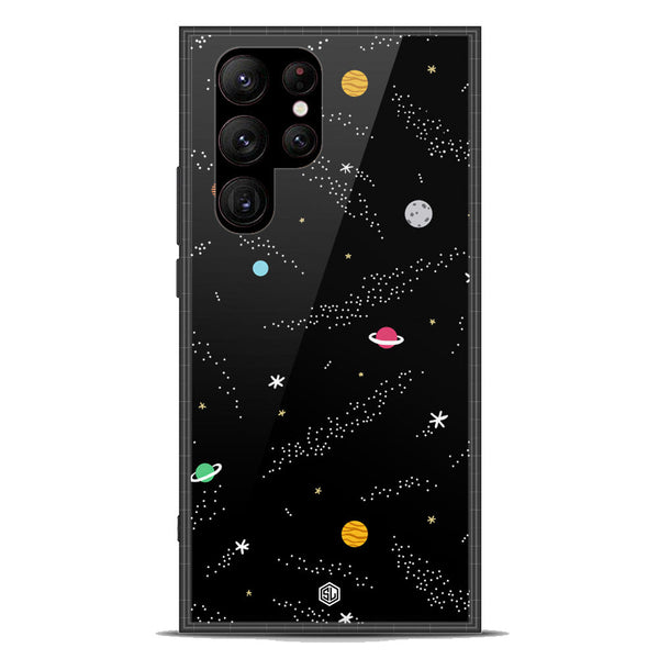 Space Series Soft Phone Case - Premium Glass Case - Design 2 - Samsung Galaxy S23 Ultra 5G
