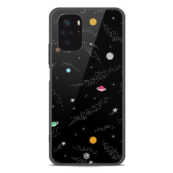 Space Series Soft Phone Case - Premium Glass Case - Design 2 - Xiaomi Redmi Note 10S