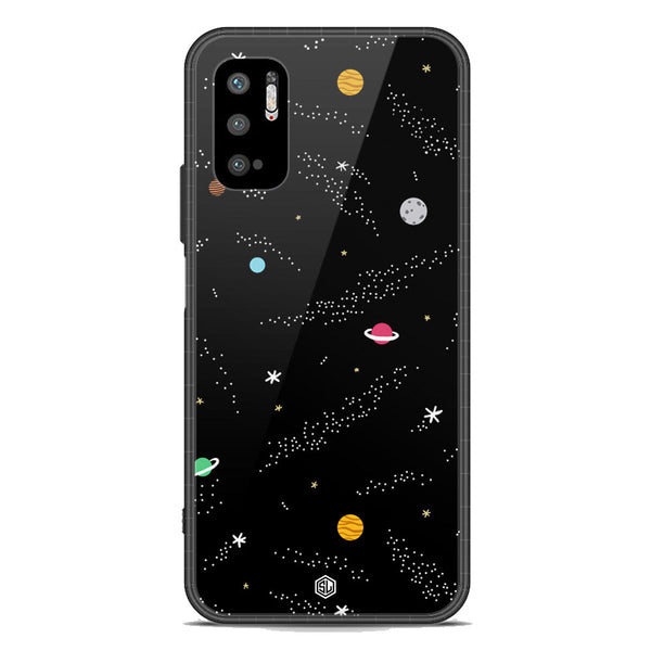 Space Series Soft Phone Case - Premium Glass Case - Design 2 - Xiaomi Redmi Note 10 5G