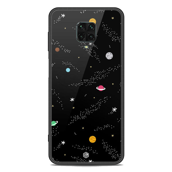 Space Series Soft Phone Case - Premium Glass Case - Design 2 - Xiaomi Redmi Note 9 Pro