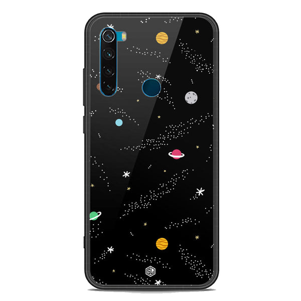 Space Series Soft Phone Case - Premium Glass Case - Design 2 - Xiaomi Redmi Note 8 2021