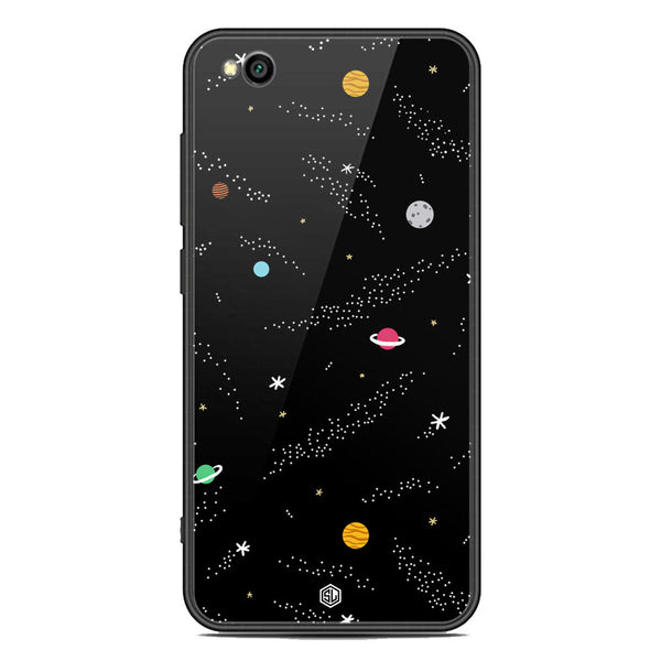 Space Series Soft Phone Case - Premium Glass Case - Design 2 - Xiaomi Redmi Go