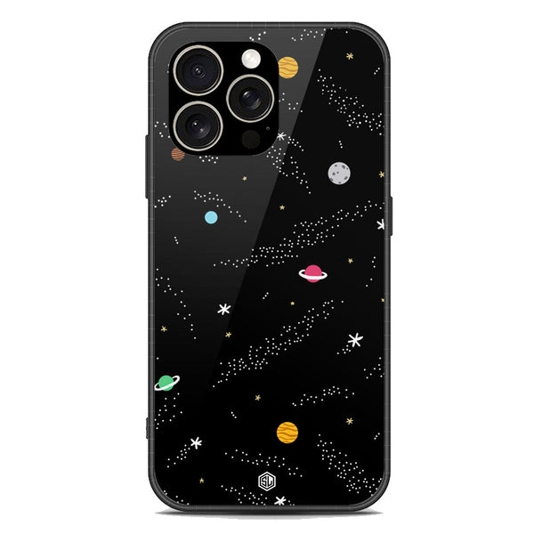 Space Series Soft Phone Case - Premium Glass Case - Design 2 - iPhone 15 Pro