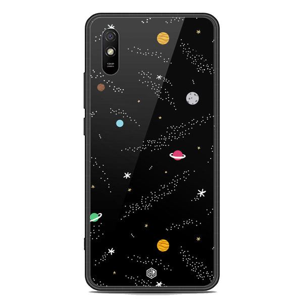 Space Series Soft Phone Case - Premium Glass Case - Design 2 - Xiaomi Redmi 9A