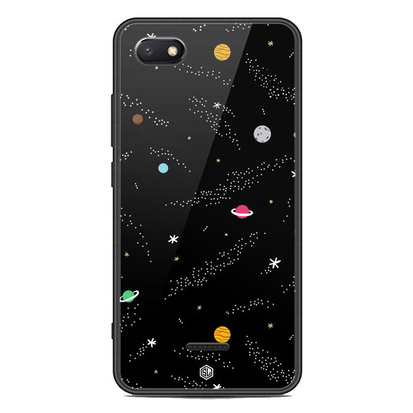 Space Series Soft Phone Case - Premium Glass Case - Design 2 - Xiaomi Redmi 6A